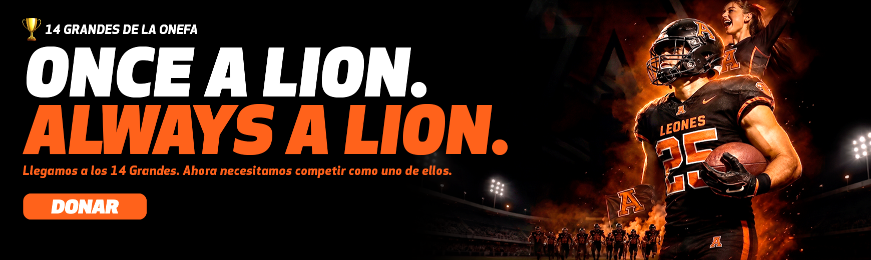 BANNER ONE LION 1