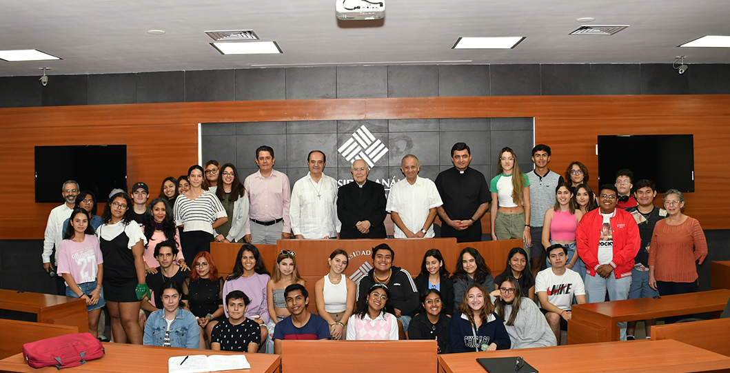 Estudiantes de la Universidad Anáhuac Cancún participán en la Cátedra Prima Internacional de Mons. Bernard Ardurá O. Praem