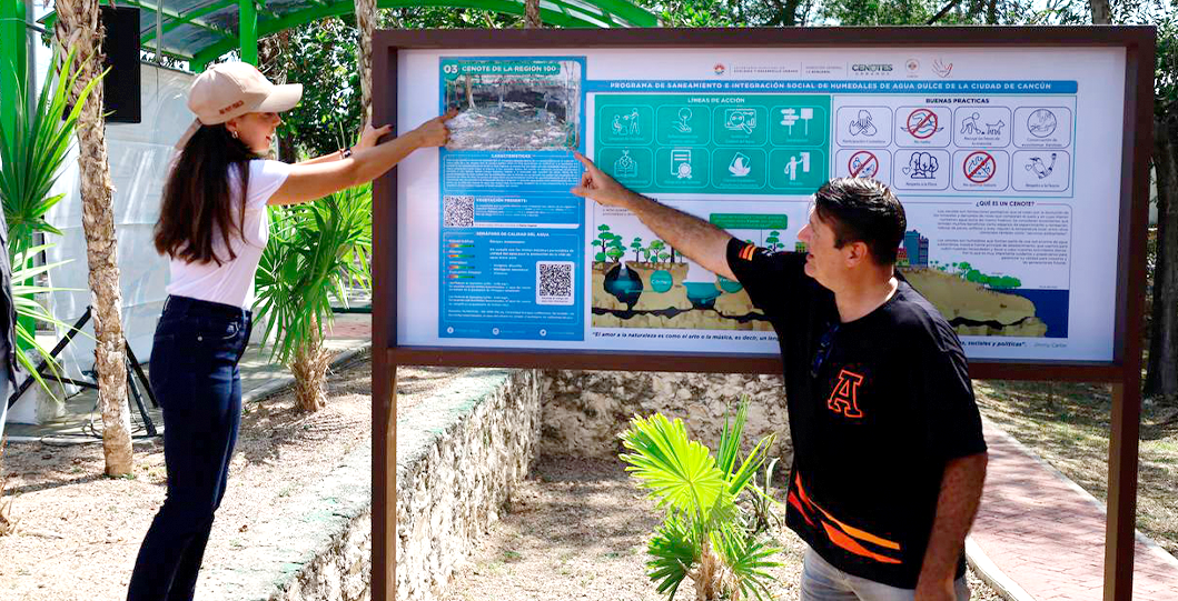 Contribuye la Universidad Anáhuac Cancún en coordinación con el Municipio de Benito Juárez y su Presidenta Ana Paty Peralta, con el programa ambiental “Adopta un Cenote”